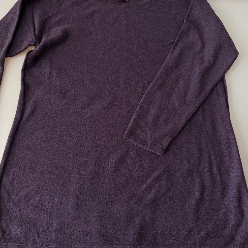 Purple Long Sleeve tunic sweater